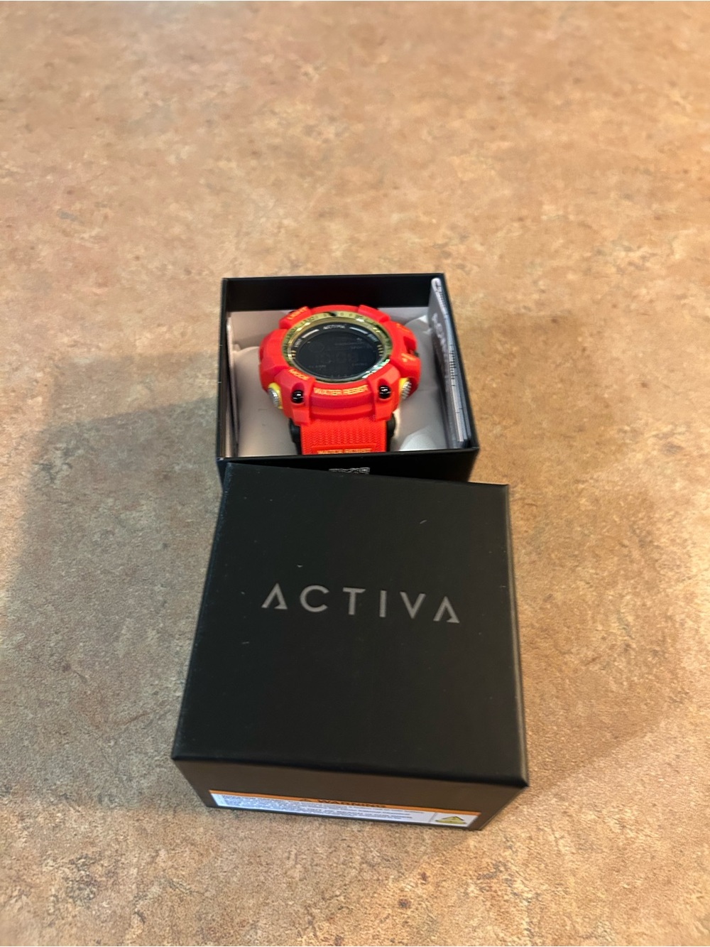 Ativa Red and Gold Digital Sport Watch